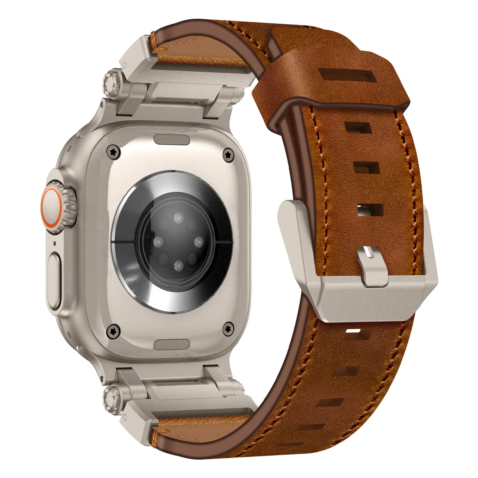 Bandz Apple Watch Leather Strap 'Explorer' (Brown)