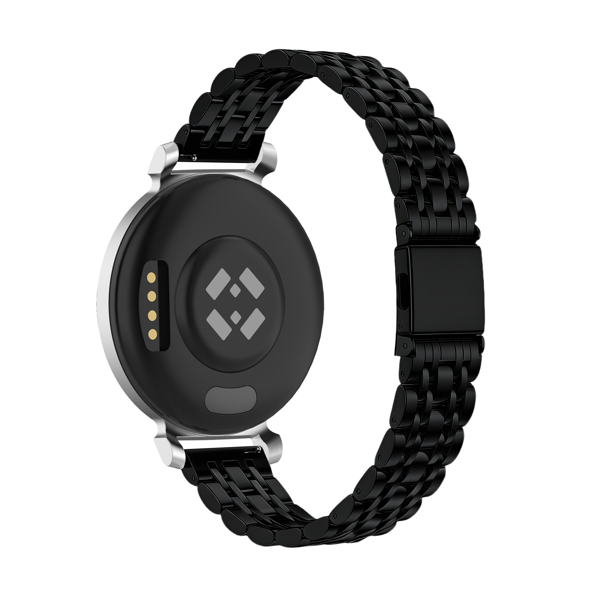 Bandz Pebble Round 2 - 14mm Steel Strap 'Deluxe' (Black)