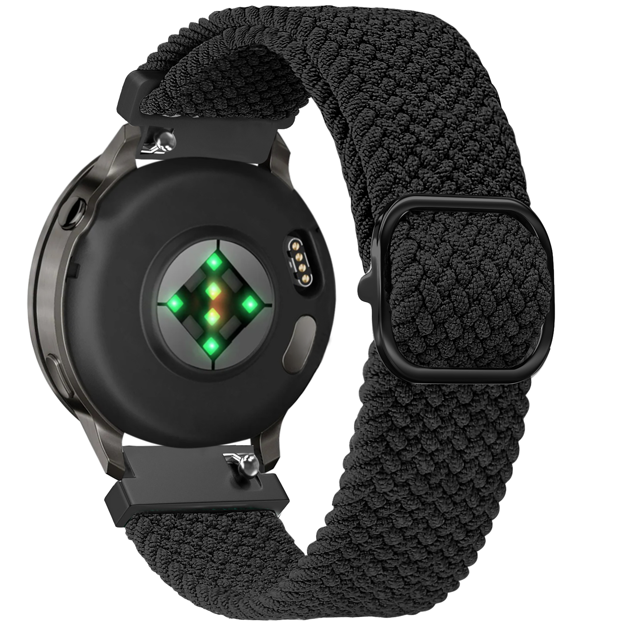 Bandz Garmin Venu 2s Verstellbares Geflochtenes Armband (Schwarz)