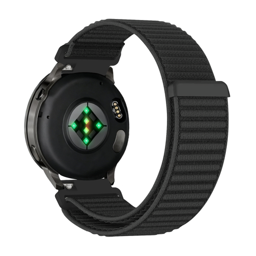Bandz Garmin Vivoactive 4s Nylonarmband 'Wave' (Schwarz)