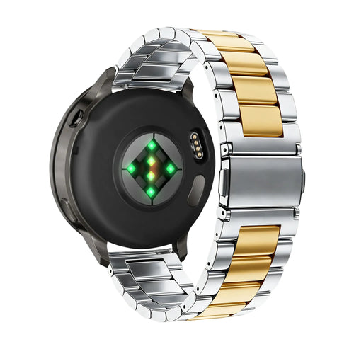 Bandz Garmin Forerunner 265s Stahlarmband 'Classic' (Silber/Gold)