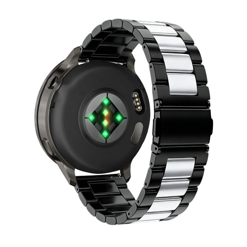 Bandz Garmin Forerunner 255 Steel Strap 'Classic' (Black/Silver)
