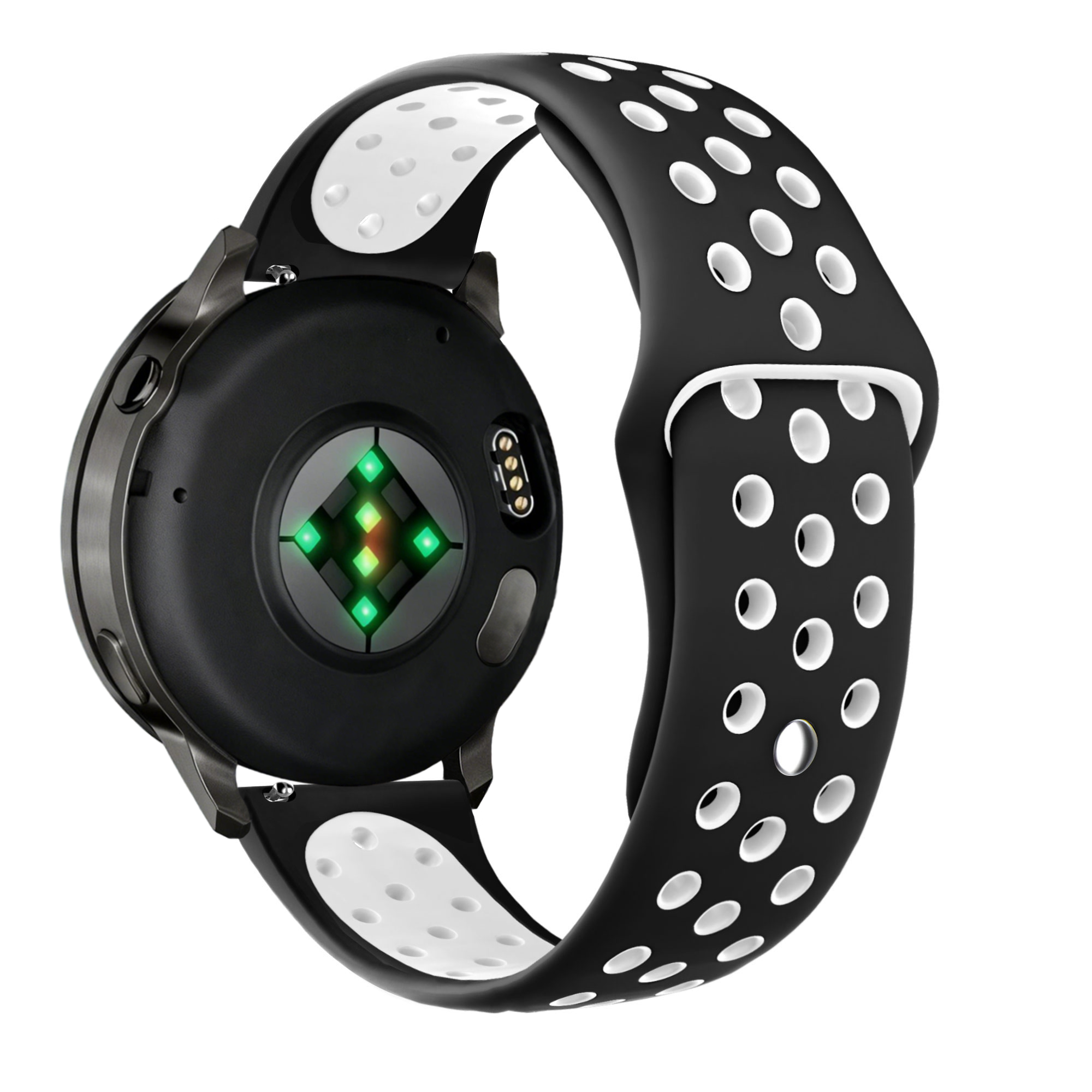 Bandz Garmin Venu 3 Sportarmband 'Deluxe' (Schwarz/Weiß)