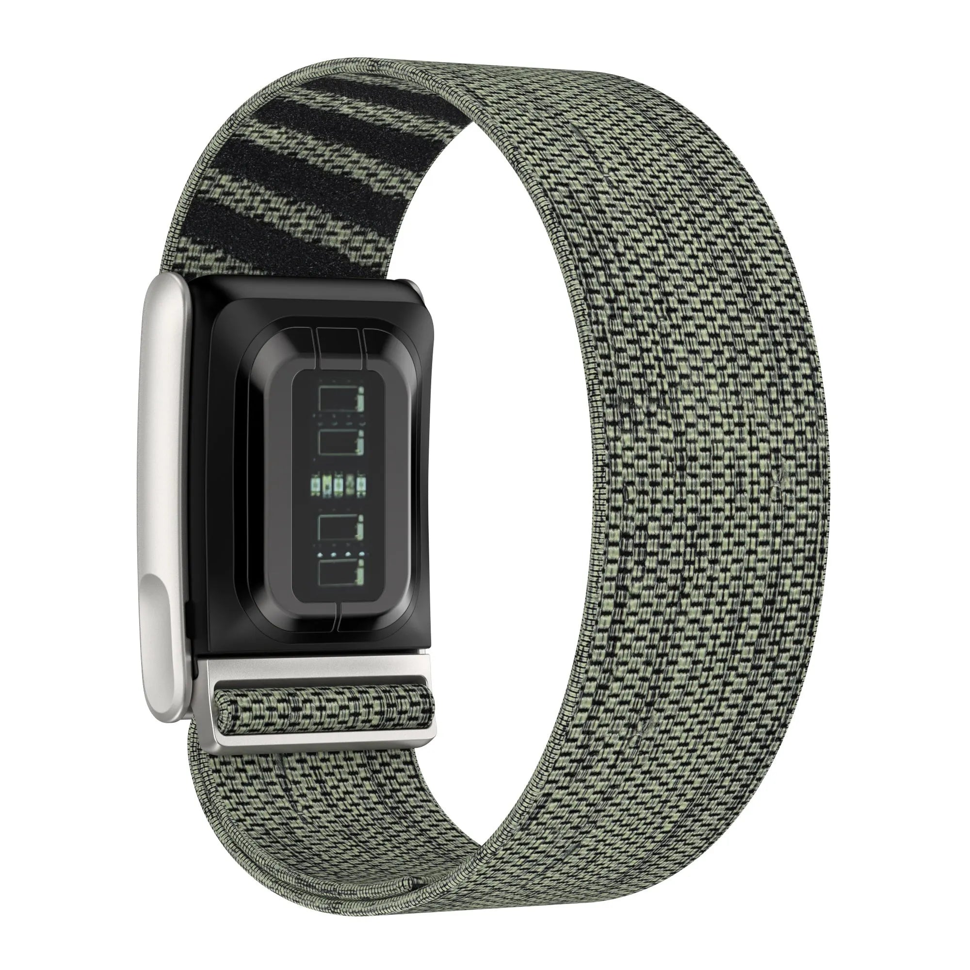 Kompatibel mit Whoop MG Nylonarmband (Grau-gruen)
