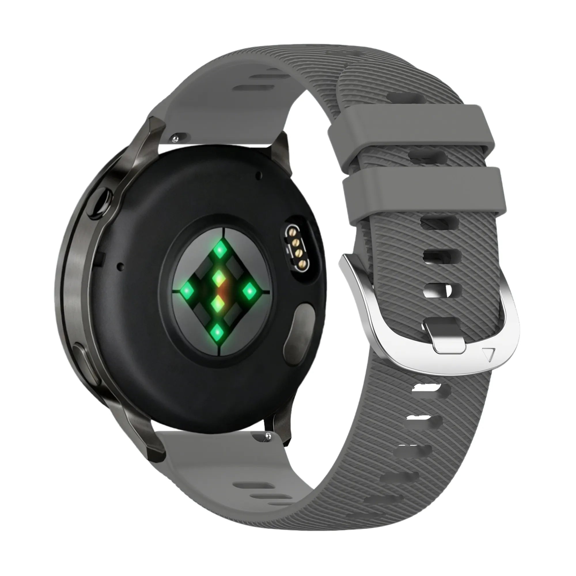 Bandz Garmin Forerunner 255s Silikonarmband 'Deluxe' (Dunkelgrau)