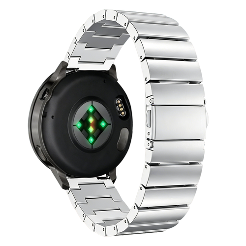 Bandz Garmin Forerunner 265 Stahlarmband 'One Bead' (Silber)