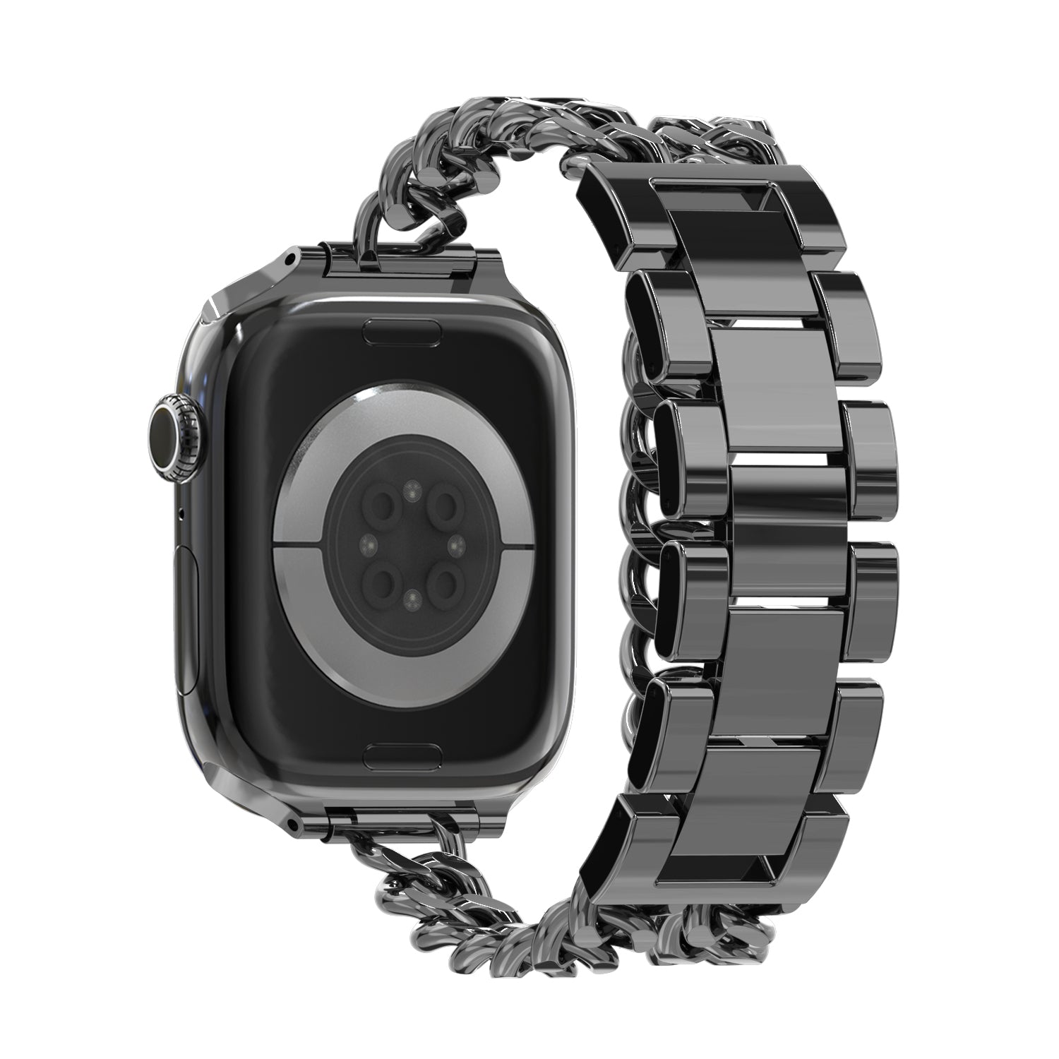 Bandz Apple Watch Stahlarmband 'Double Tour' (Schwarz)