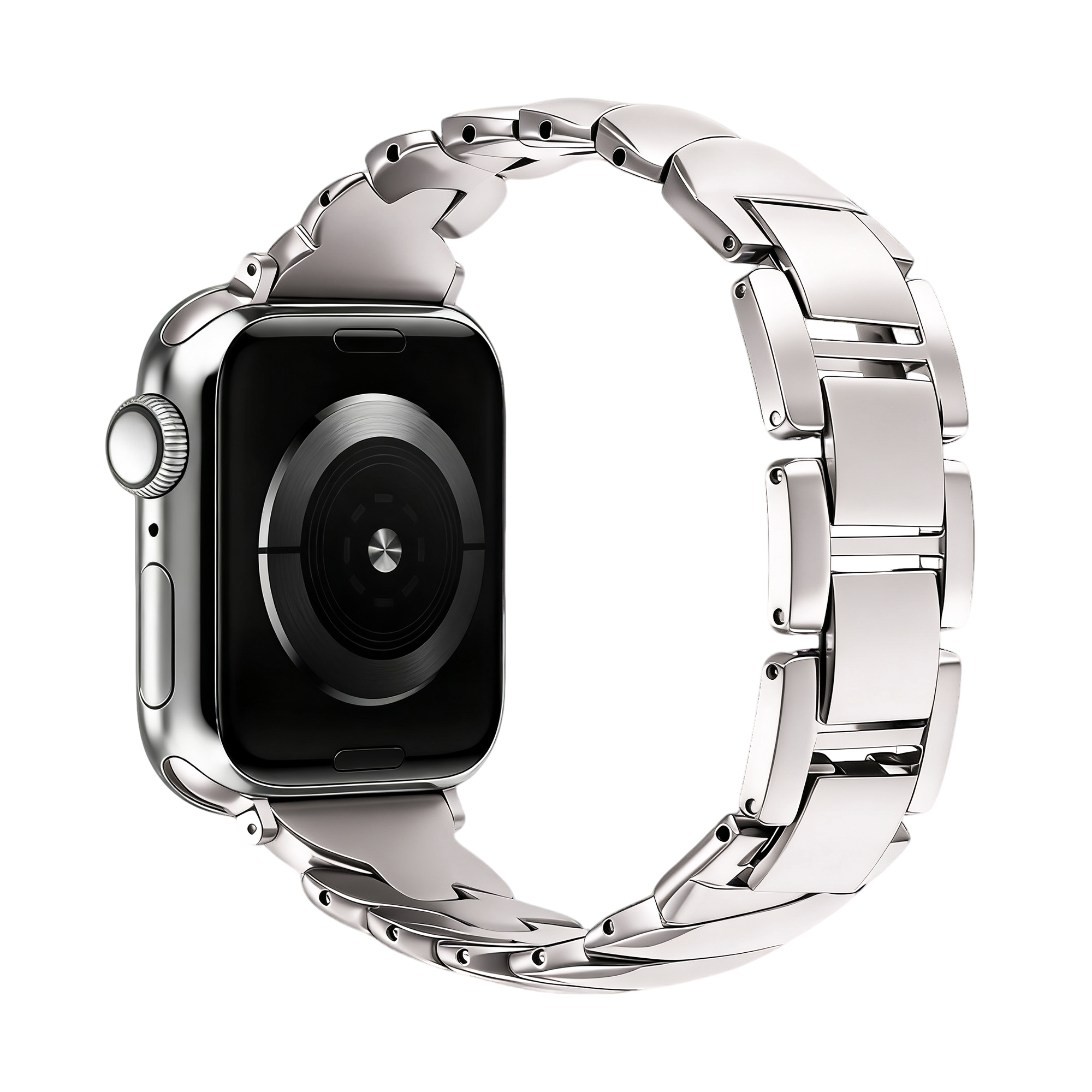 Bandz Apple Watch Premium Metallarmband 'Twisted' (Polarstern)