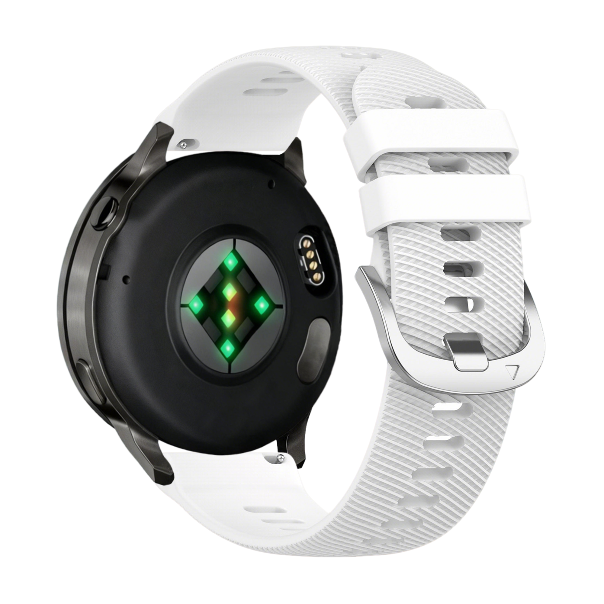 Bandz Garmin Venu 4 - 41mm Silikonarmband 'Deluxe' (Weiß)