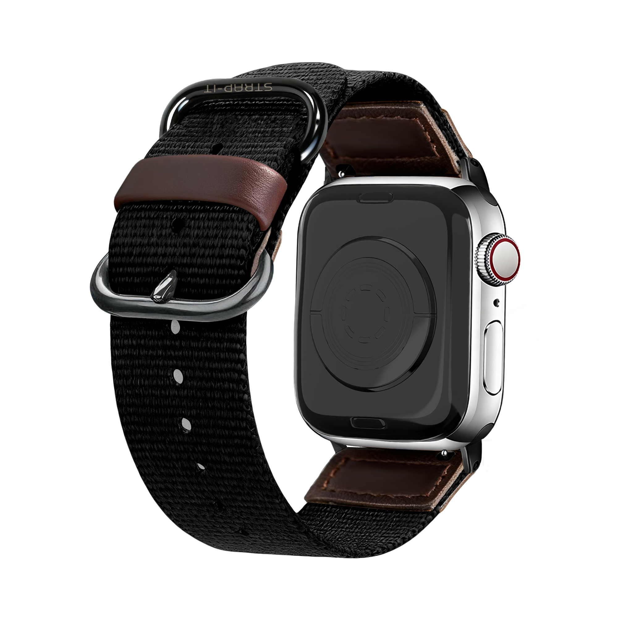 Apple Watch Canvas Armband (Schwarz)