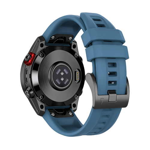 Bandz Garmin Fenix 8 - 43mm Silicone Strap 'Classic' (Rock Green)