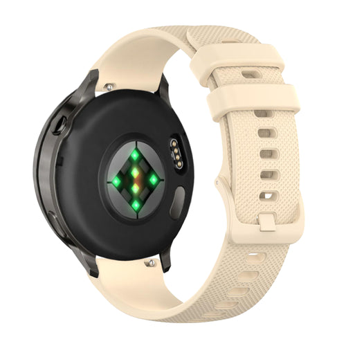 Bandz Garmin Vivomove Sport Silikonarmband 'Premium' (Beige)