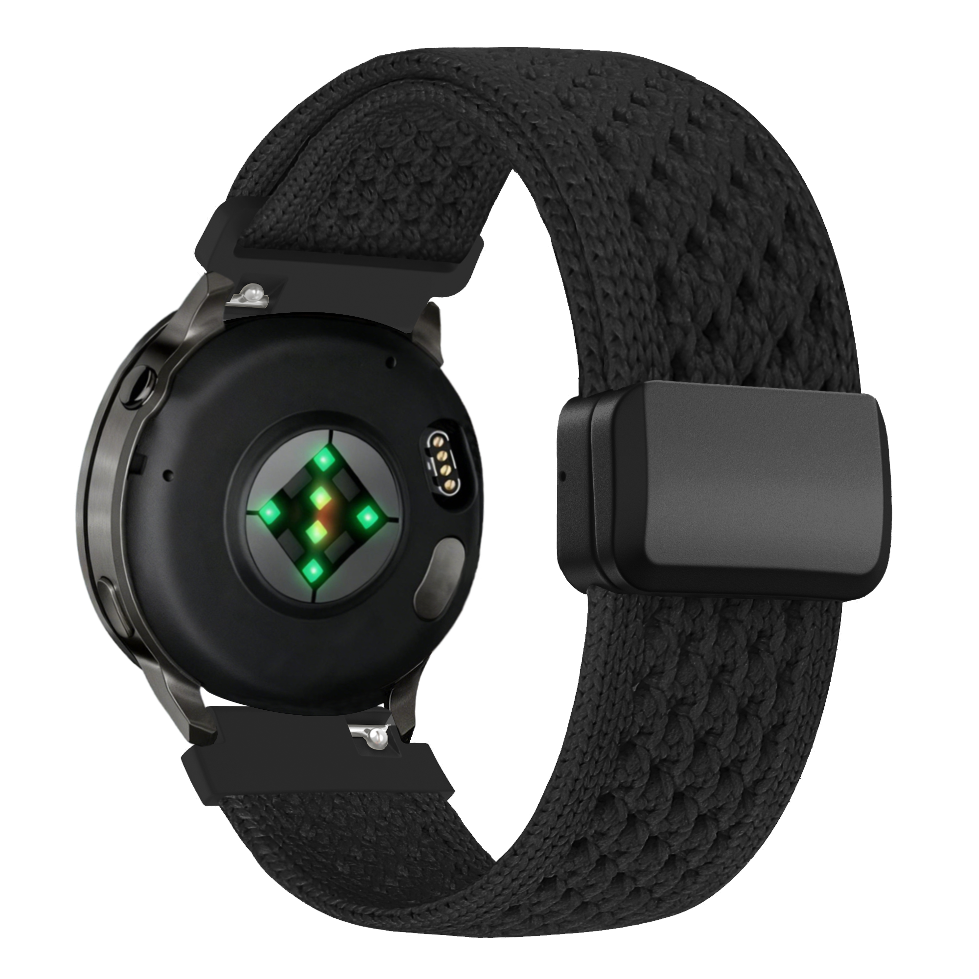 Bandz Garmin Forerunner 645 Vintage Nylon Strap (Black)