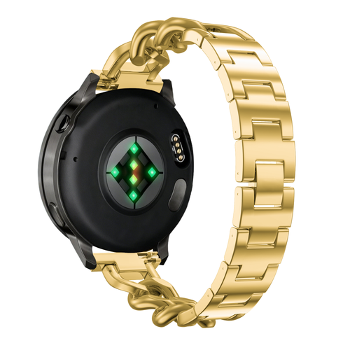 Bandz Garmin Vivoactive 4s Metallarmband 'Chains' (Gold)