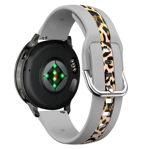 Bandz Amazfit Bip U Dual Leopard Strap (Light Grey)