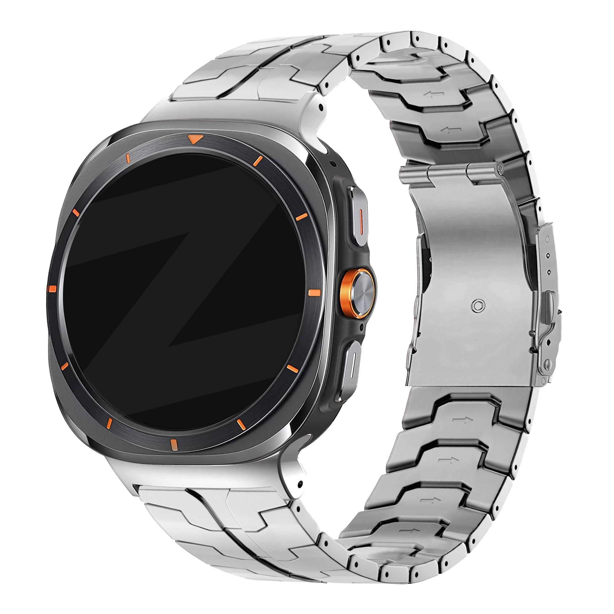 Bandz Samsung Galaxy Watch Ultra Titan Armband 'Iron' (Silber)