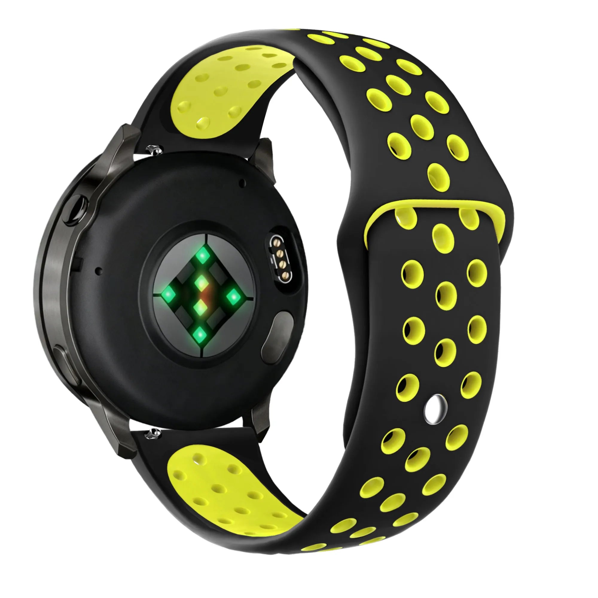 Bandz Garmin Forerunner 70 Sportarmband 'Deluxe' (Schwarz/Gelb)