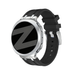 Bandz Samsung Galaxy Watch 8 - 40mm Silicone Strap 'Luxe Liquid' (Black)