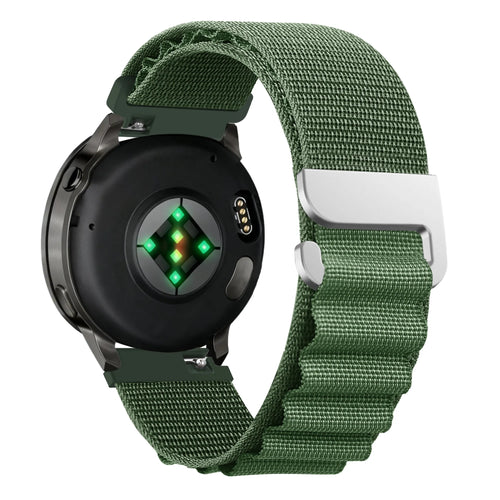 Bandz Garmin Vivoactive 4 Alpine Nylonarmband (Grün)