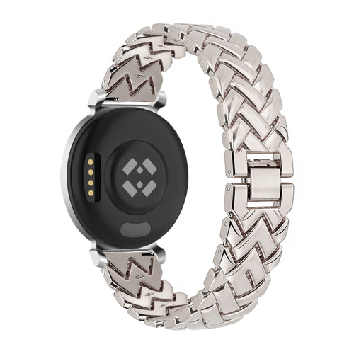Bandz Pebble Round 2 - 14mm Metal Strap 'V-Type' (Starlight)