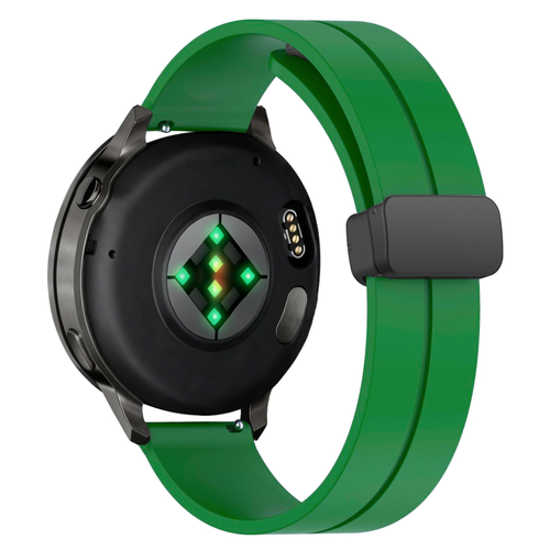 Bandz Garmin Forerunner 265 Silicone Strap with D-Buckle (Green)