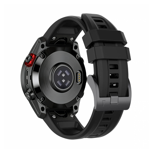 Bandz Garmin Descent Mk2(i) Silikonarmband 'Classic' (Schwarz)