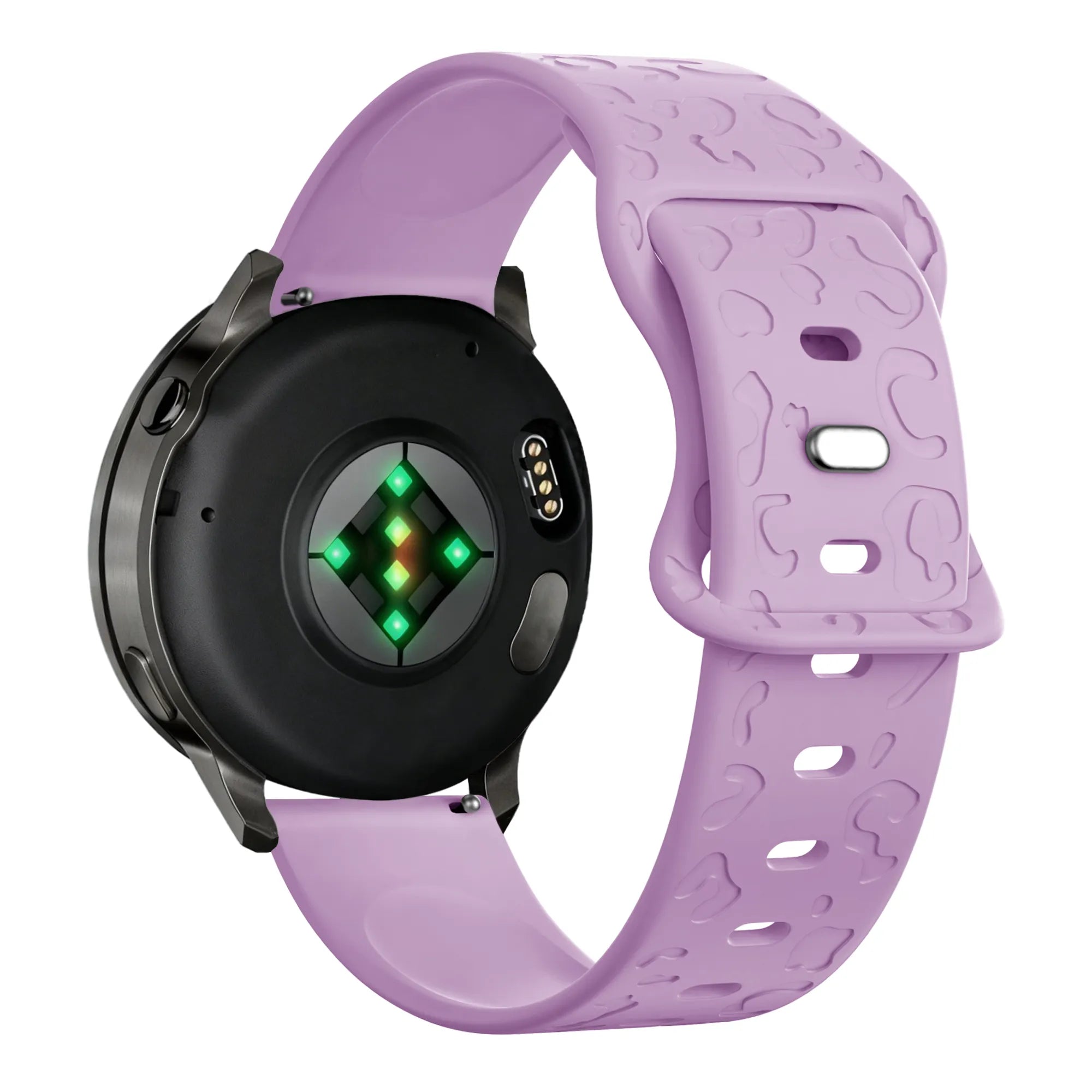 Bandz Garmin Forerunner 70 Silikonarmband 'Leopard' (Hell Lila)