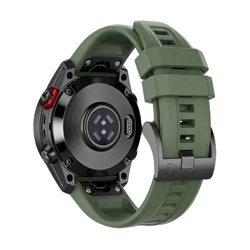 Bandz Garmin Epix Pro (Gen 2) 51mm Silikonarmband 'Classic' (Armee Grün)
