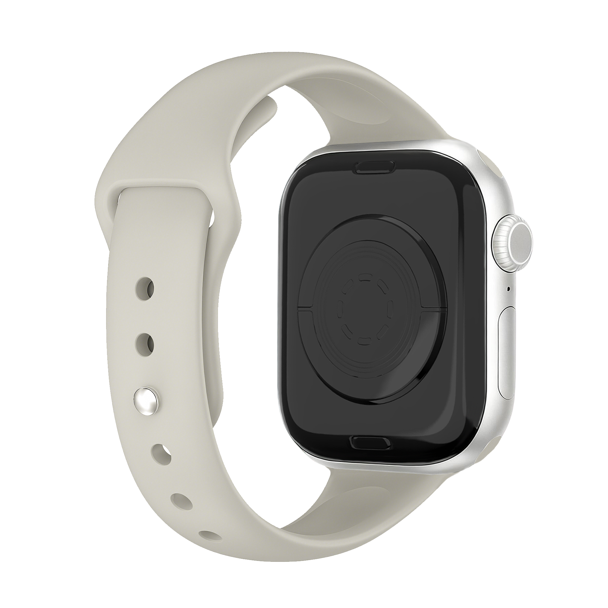 Apple Watch Slimfit Silicone Strap (Starlight)