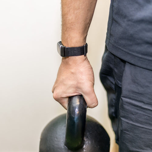 Fitbit Charge 5 Nylonarmband (Schwarz)