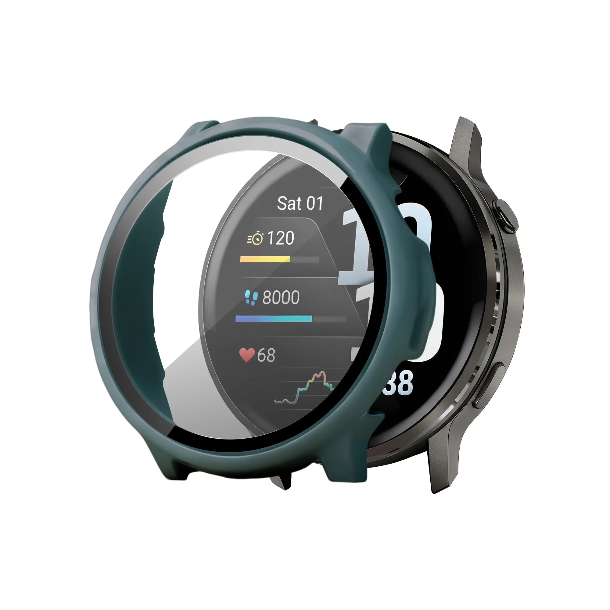 Bandz Garmin Venu 4 - 45mm PC Cover mit Glas (Grün)