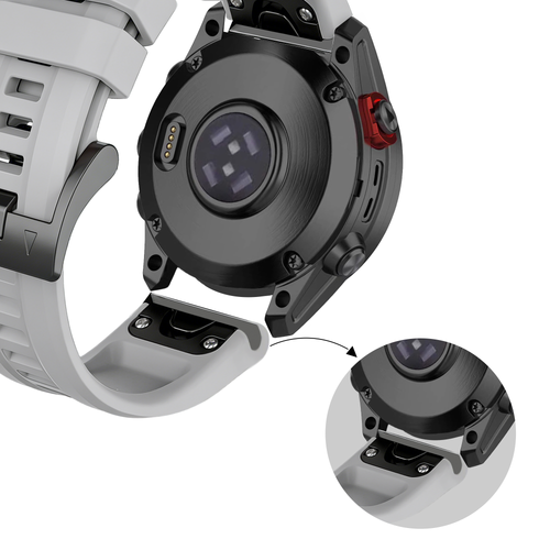 Bandz Garmin Descent G1 Silikonarmband 'Classic' (Grau)