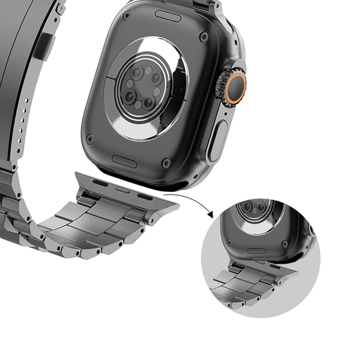 Bandz Apple Watch Ultra Titanarmband 'Deluxe' (Graphit)