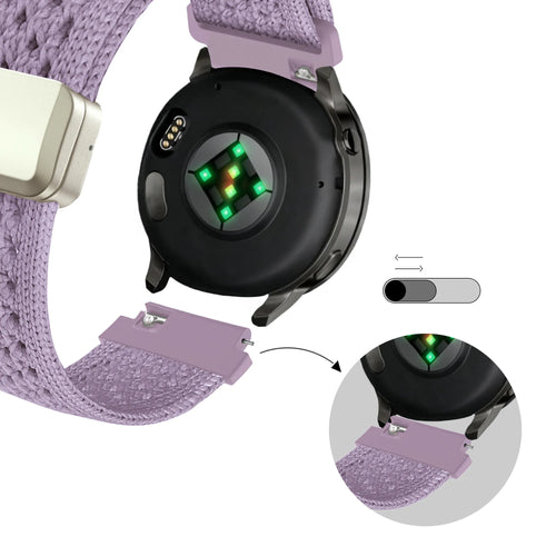 Bandz Oppo Watch X2 Mini Vintage Nylon Strap (Light Purple)