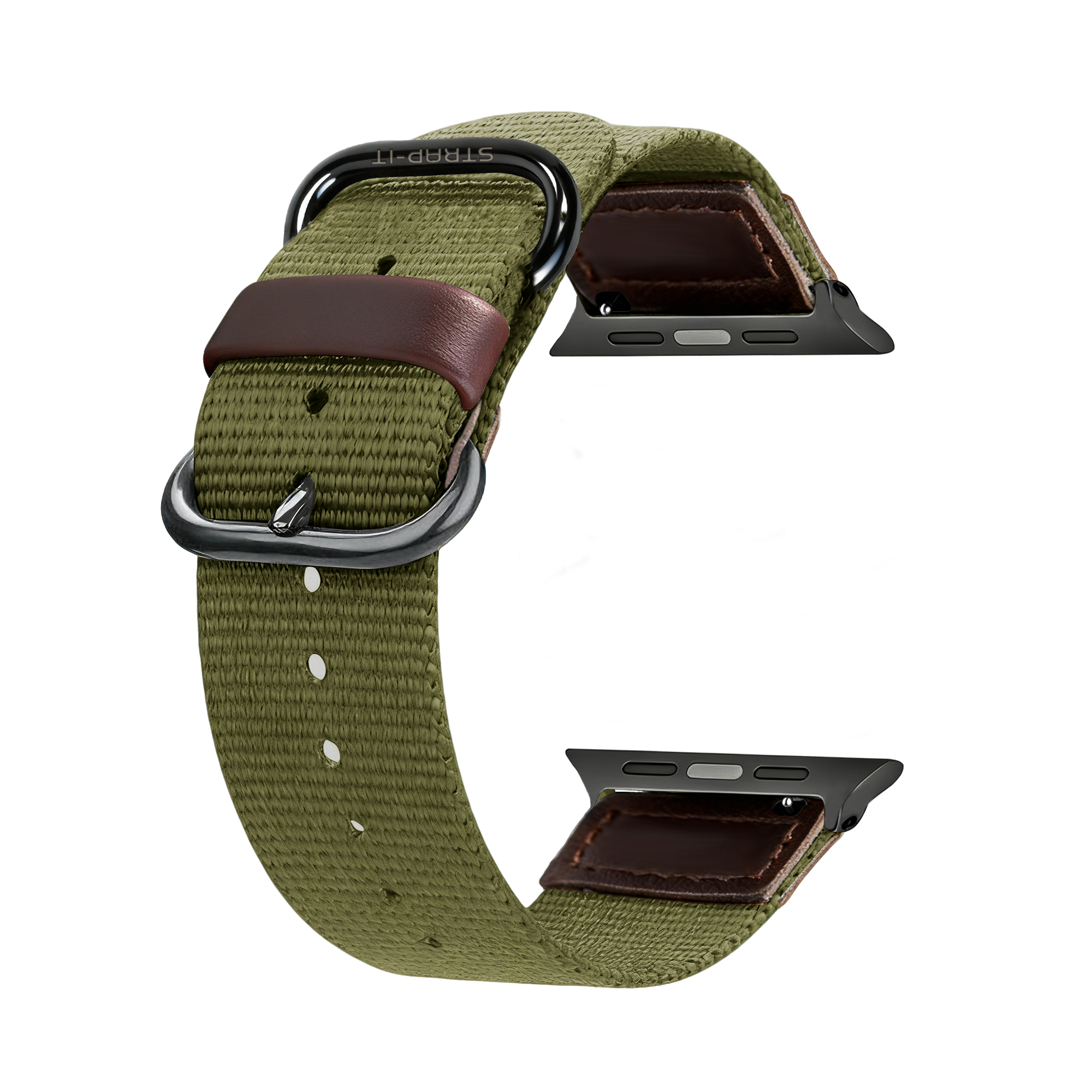 Apple Watch Canvas Armband (Armee Grün)