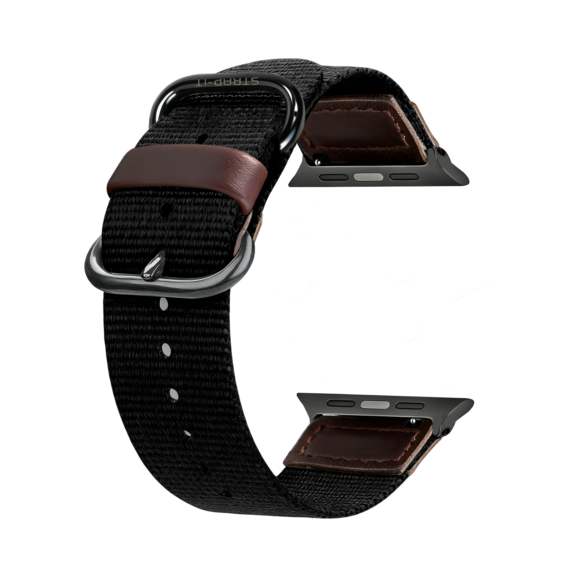 Apple Watch Canvas Armband (Schwarz)