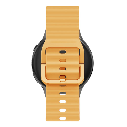 Bandz Garmin Bounce 2 Silikonarmband 'Wave' (Dunkelgelb)
