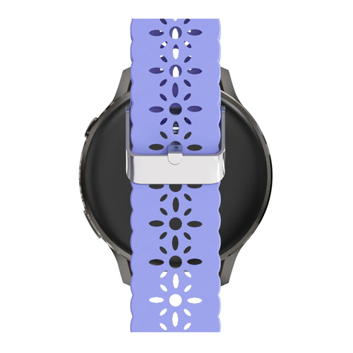 Bandz Garmin Vivoactive 3 Silicone Strap 'Lace' (Light Purple)