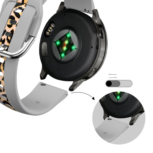 Bandz Gard Pro Health Smartwatch 3 - 41mm Dual Leopard Strap (Light Grey)