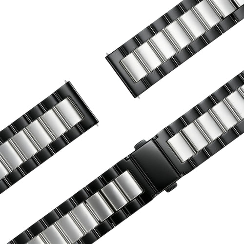 Bandz Garmin Forerunner 255 Stahlarmband 'Classic' (Schwarz/Silber)