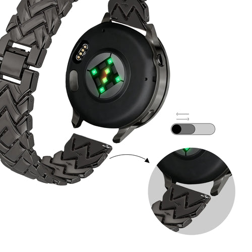 Bandz Oppo Watch X2 Mini Metal Strap 'V-Type' (Black)