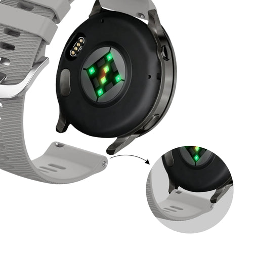 Bandz Garmin Vivoactive 4s Silikonarmband 'Deluxe' (Grau)