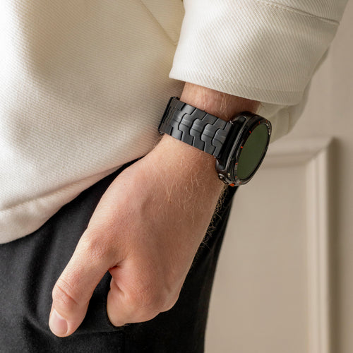 Bandz Samsung Galaxy Watch Ultra Titan Armband 'Iron' (Schwarz)