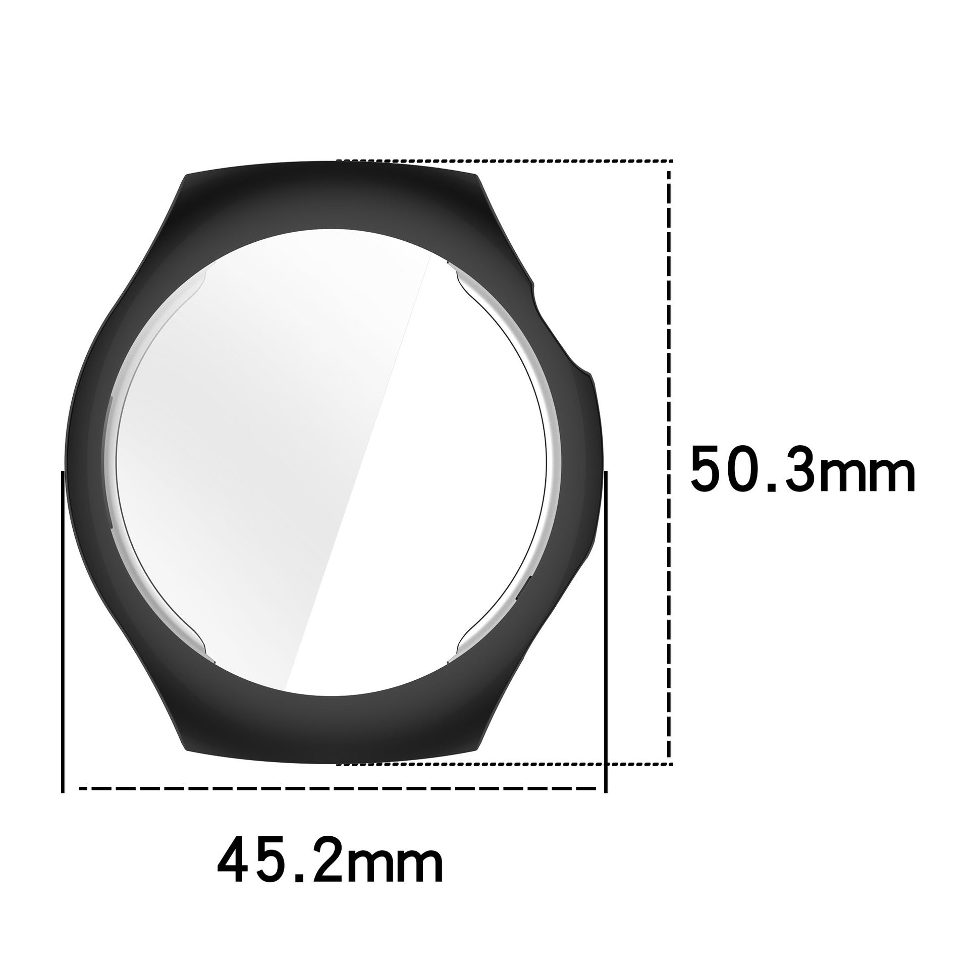 Huawei Watch 5 - 42mm TPU Hülle (Schwarz)