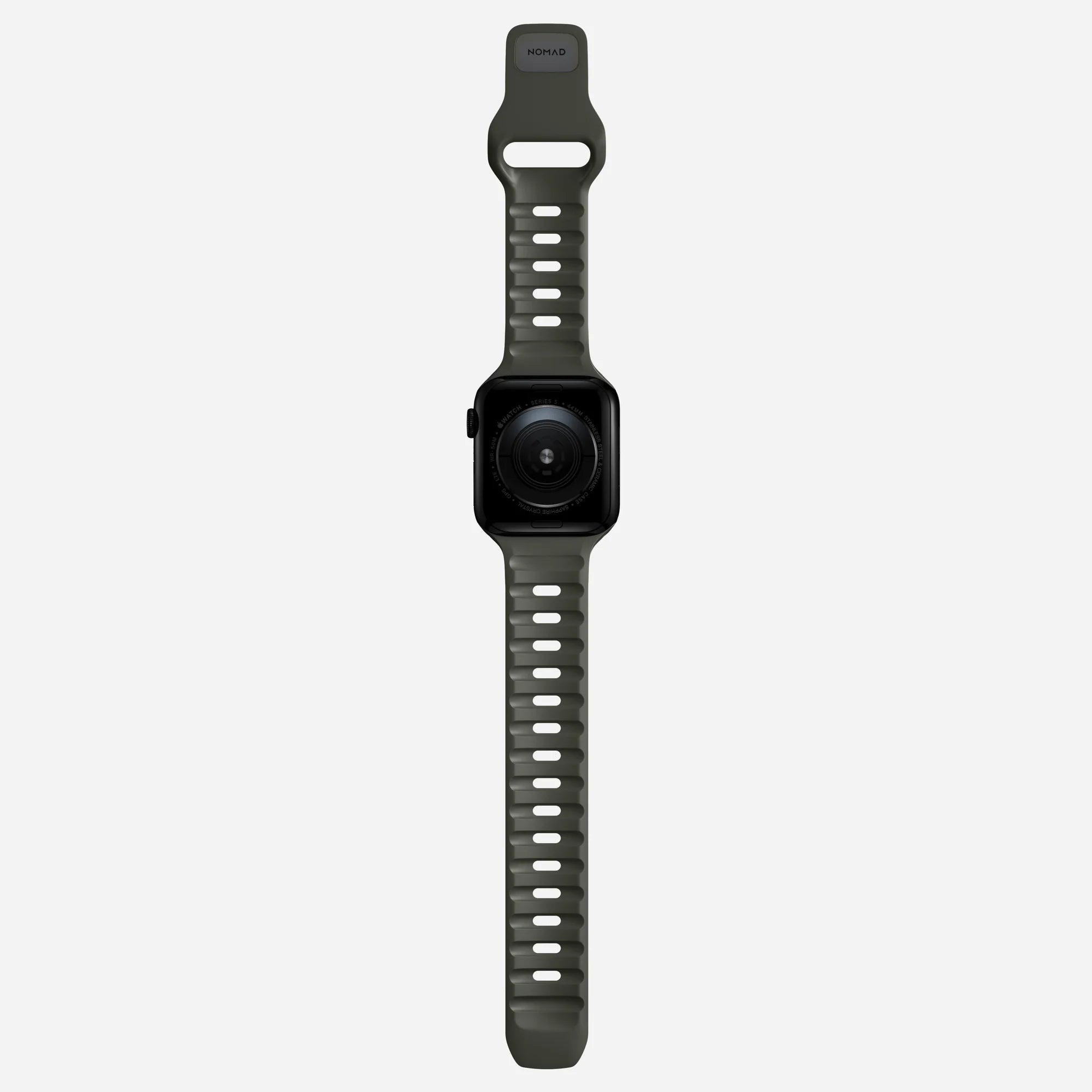Nomad Sport Apple Watch Silikonarmband (Aschgrün)