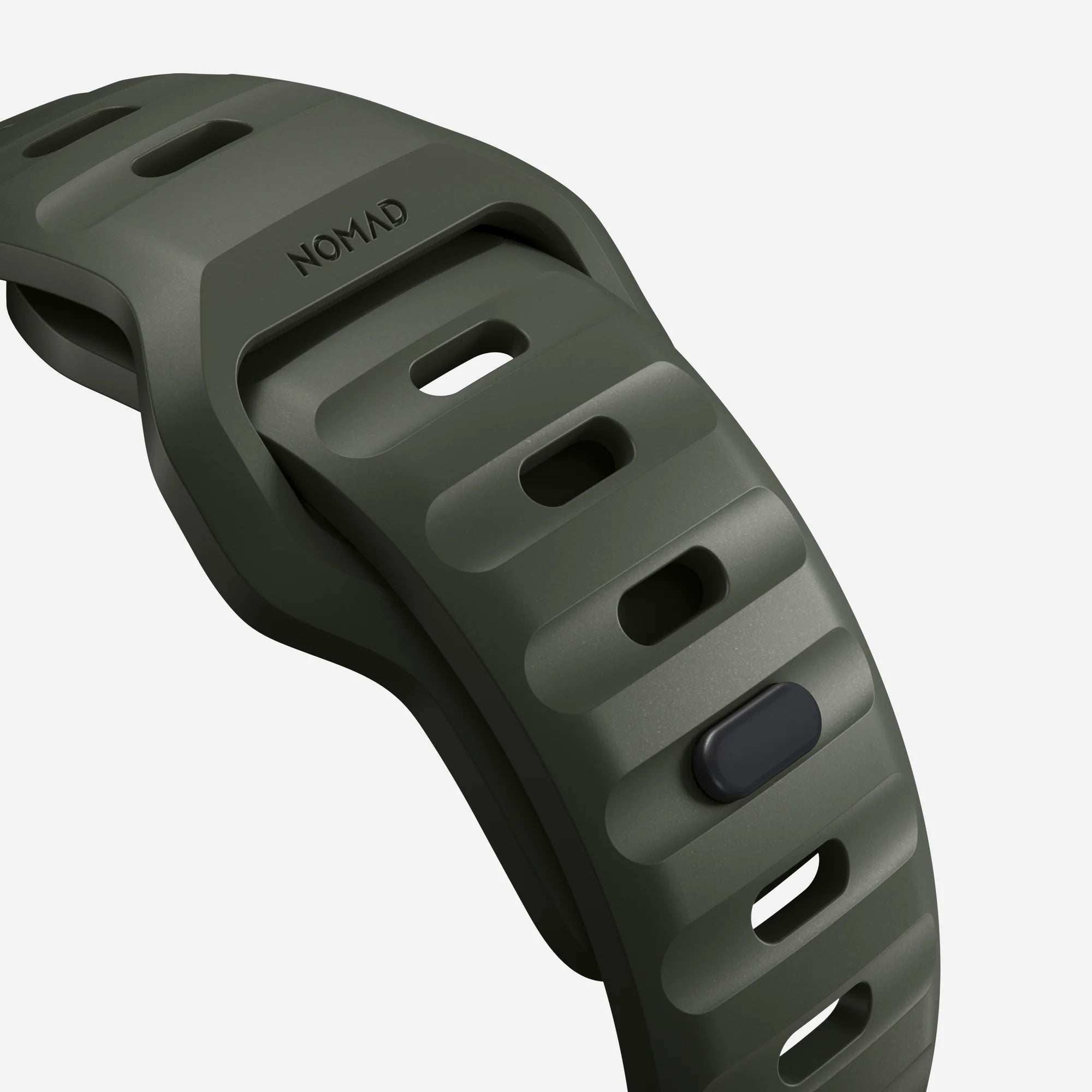Nomad Sport Apple Watch Silikonarmband (Aschgrün)