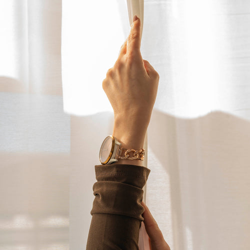 Polar Ignite Steel Chain Strap (Rose Gold)