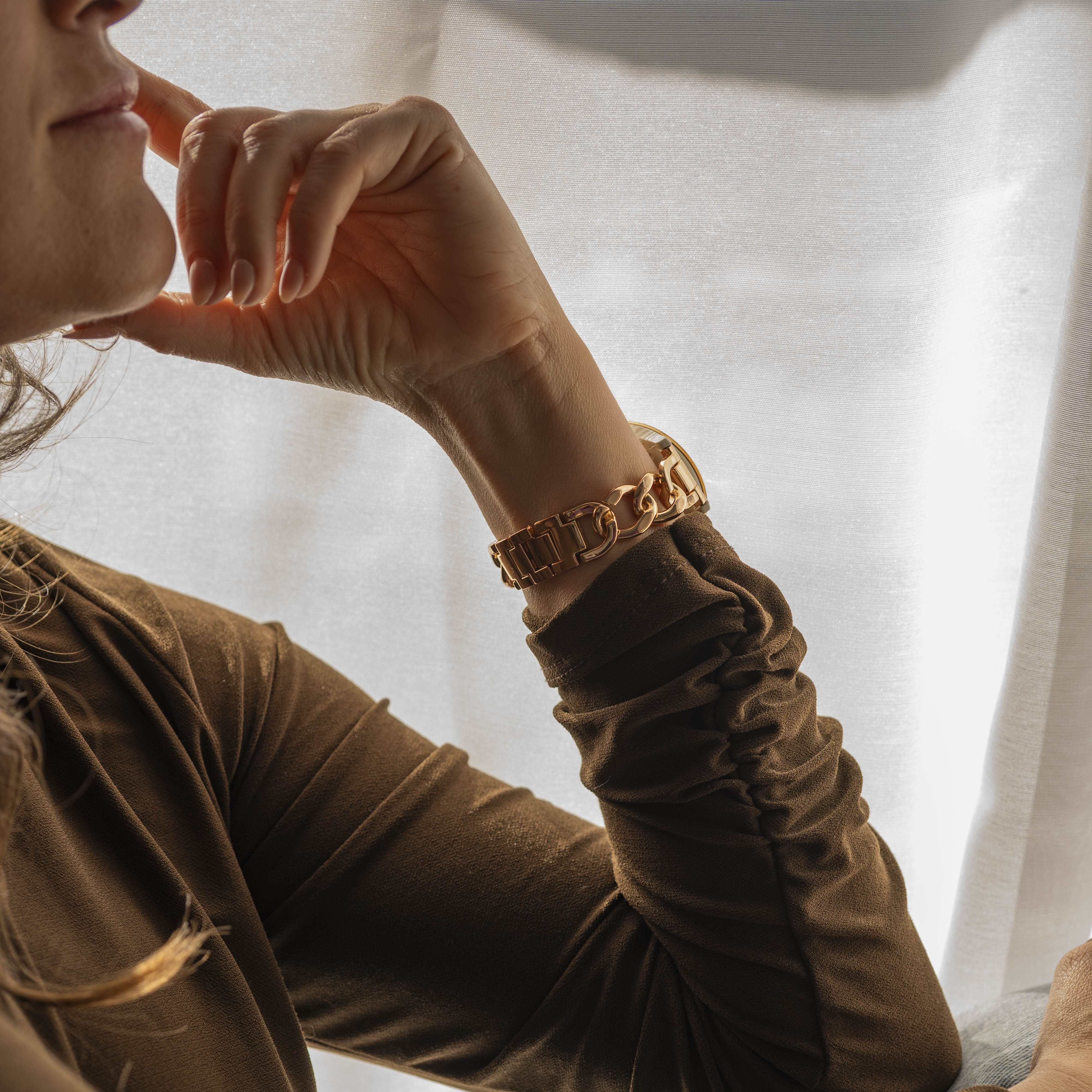 Samsung Galaxy Watch 6 Classic 43mm Stahlkettenband (Rosé Gold)