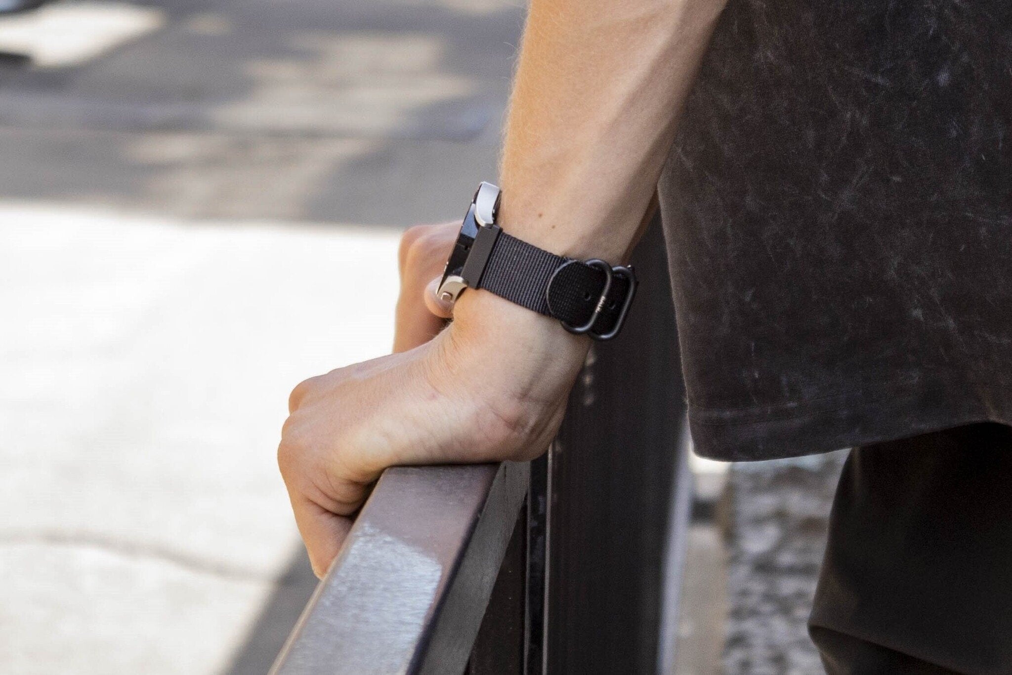 BALR Xiaomi Amazfit GTS Nylonarmband mit Schnalle (Schwarz)