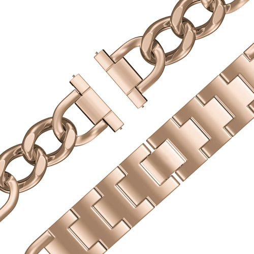 Bandz Huawei Watch GT 6 - 41mm Metallarmband 'Chains' (Roségold)
